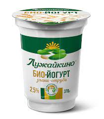 Йогурт питьевой 2,5% Злаки-отруби ТМ "Лужайкино" 370гр*12шт СТАКАН